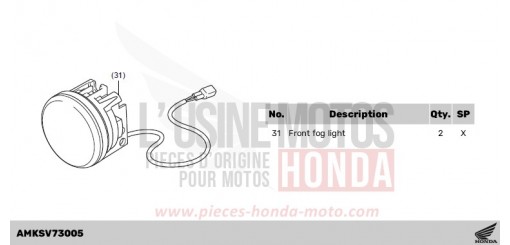 KIT,FR FOG LIGHT NT1100AR de 2024